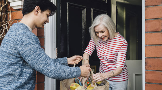 contactless grocery shopping and delivery
